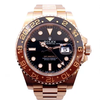 Rolex Gmt-II/Rosegold, 126715CHNR/Schwarz